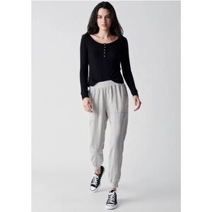 FAHERTY ARLIE JOGGER PANT gray size medium